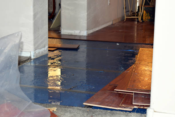 Professional Flood Cleanup technician working in Haworth, NJ